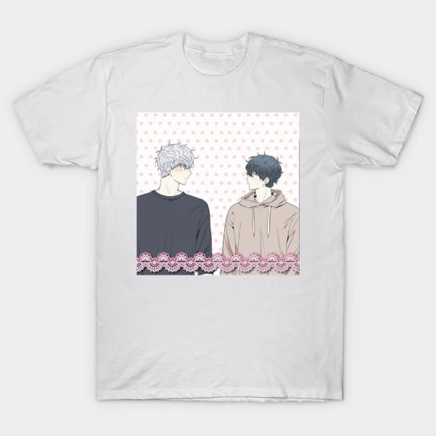 sweet gay couple T-Shirt by Sakura Girl Boutique